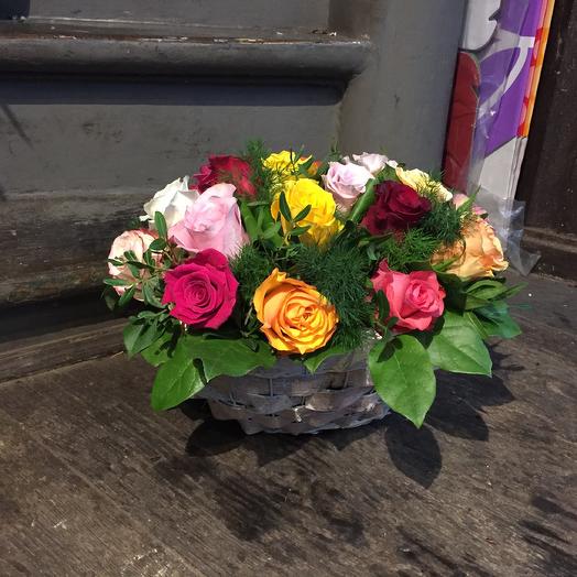 Basquet mix roses