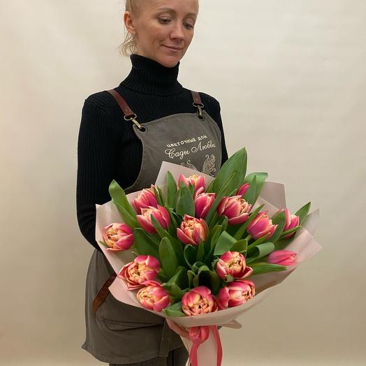 Букет Тюльпаны пионовыдные