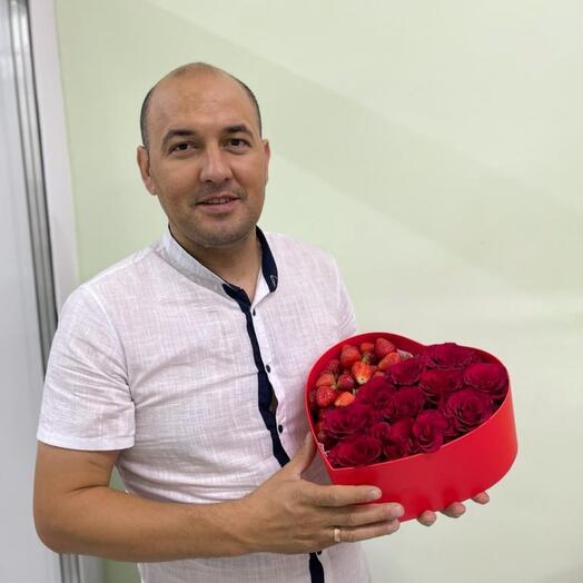 Corazón de fresa