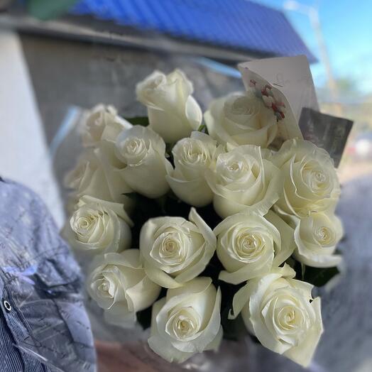 Закат белые розы