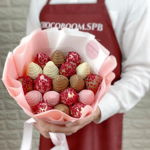 Ramo de fresas cubiertas De chocolate tres Deseos (S)🍓