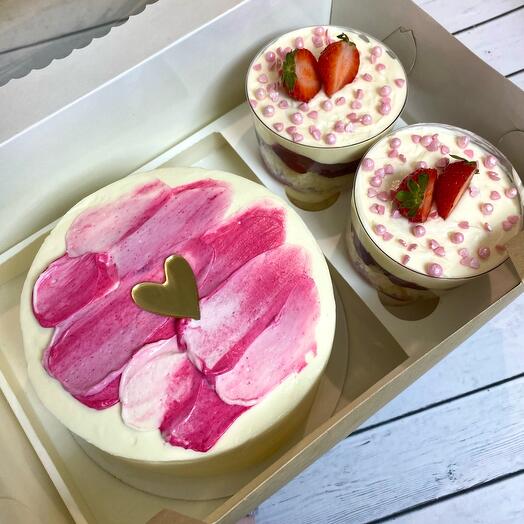 Набор бенто торт MAXI+трайфлы любимому человеку