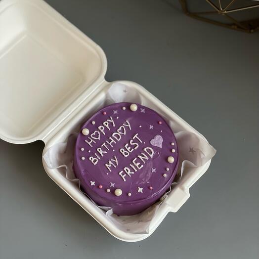 Бенто торт «с днём рождения , happy birthday»