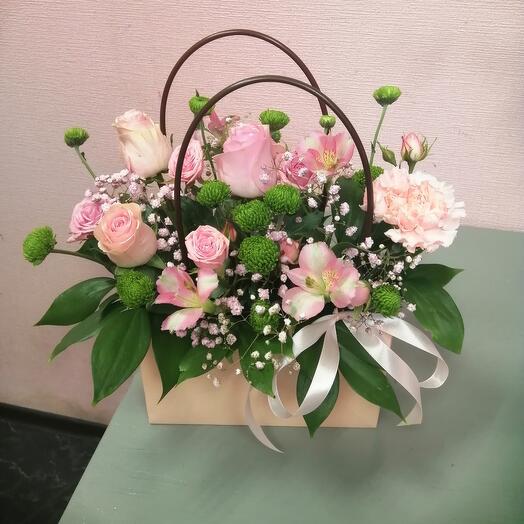 Bolso con rosas