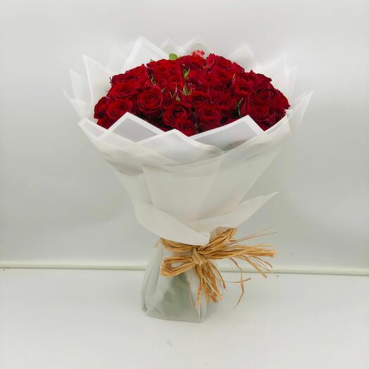 RED BABY ROSE BOUQUET
