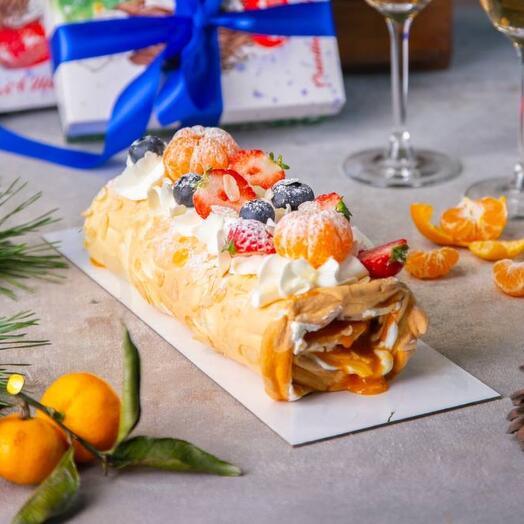 ПП Меренговый рулет с клубничным джемом