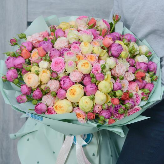 Royal bouquet of peony roses