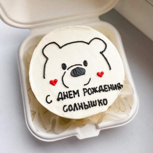 Pastel de Bento "oso"