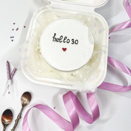 Бенто - торт «hello 30»