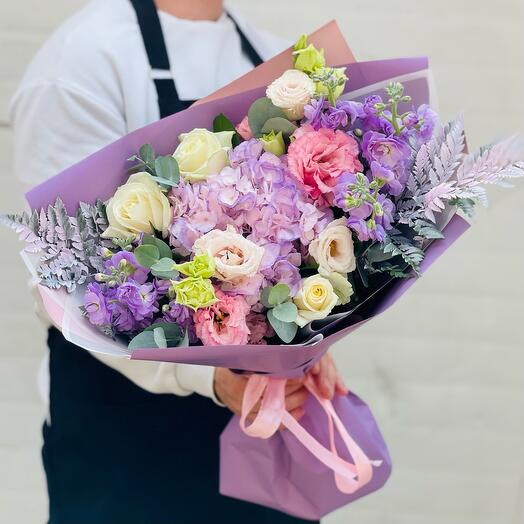 Author's bouquet with mattiola