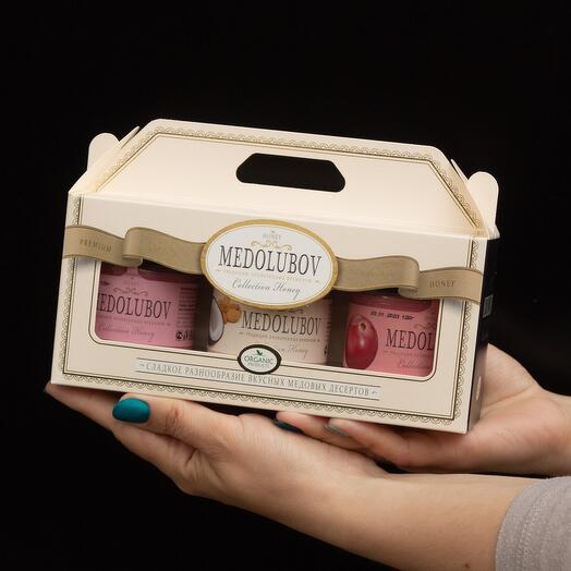 Подарочный медовый набор из 3х суфле