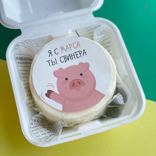 Бенто торт поросёнок, свинера