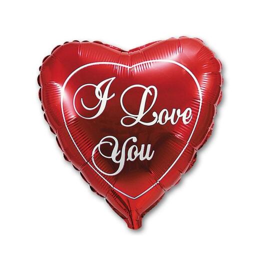Шар-сердце гелиевый (60 см) "l love you"