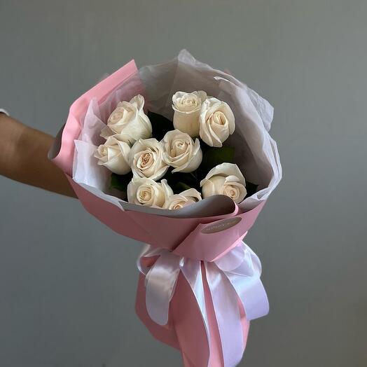 Букет из 9 роз 50 см (5.55)