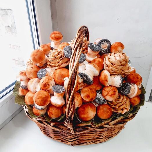 Зефирные грибочки и шишки