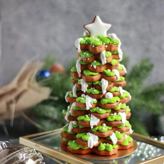 Новогодняя ёлка из пряников