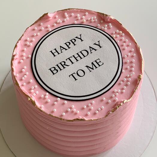 Торт на День рождения Happy Birthday