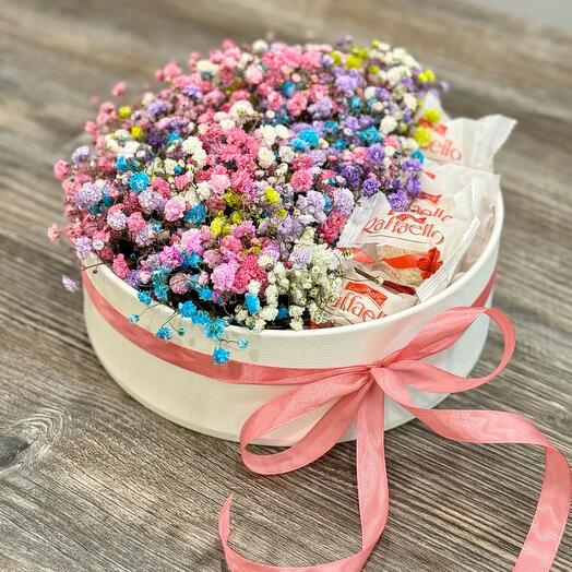 Gypsophila en Caja con Raffaello