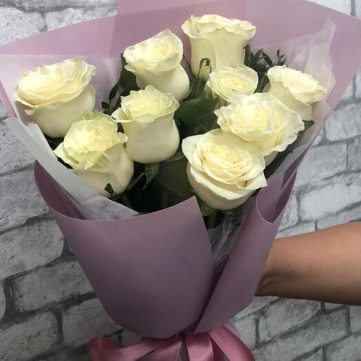 Букет из белых роз