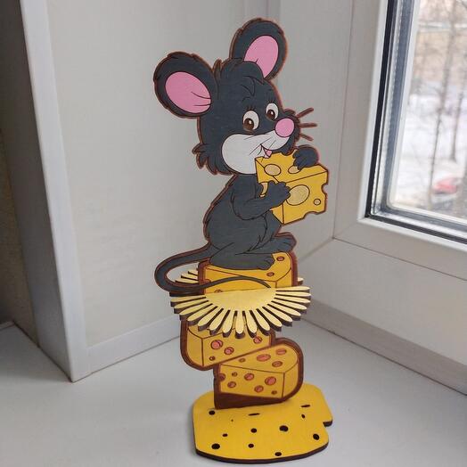Салфетница "Мышка с сыром"