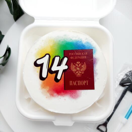 Бенто-торт на 14 лет паспорт