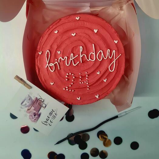Бенто торт на День Рождения.Торт BIRTHDAY