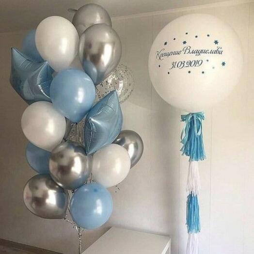 Воздушные шары с гелием в фонтане 49