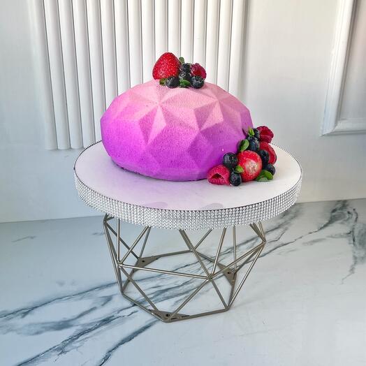 Mousse cake three chocolates with a bear