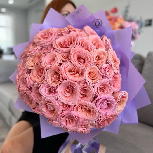 Bouquet Of Sunset Roses