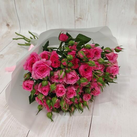 9 кустовых роз Pink Dimension