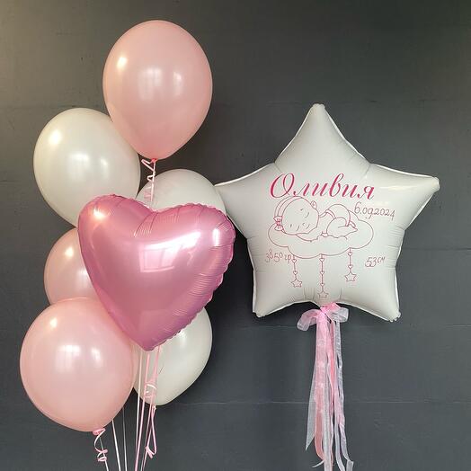 A set of balloons for checking out