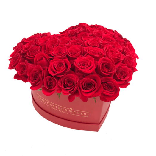 Big Heart Box rosas roja 50