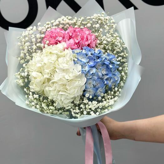Букет « Гортензия - трио»
