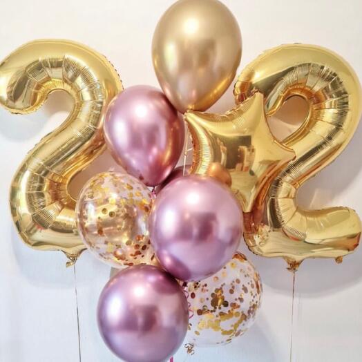 Pembe altın balon