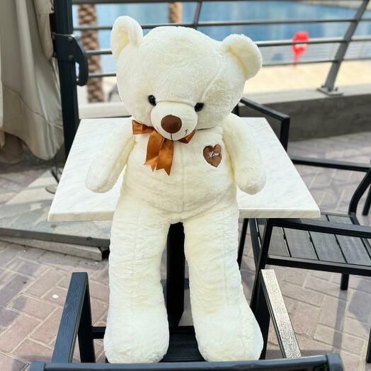 Teddy Bear White, 100 cm