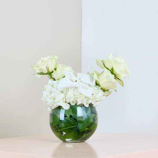 White Whisper Vase Arrangement