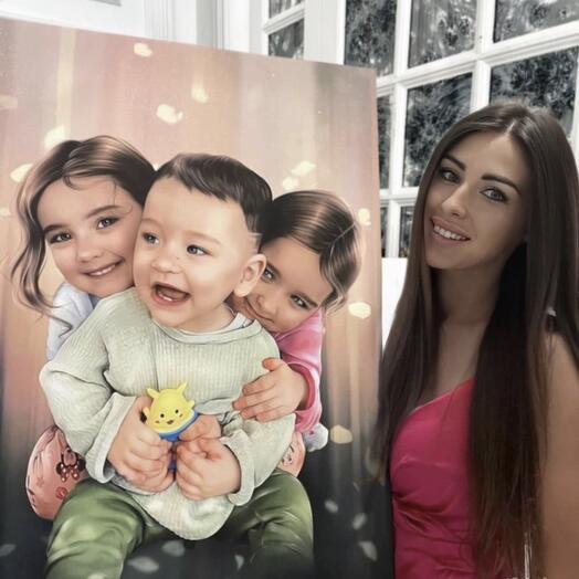 Портрет по фото 70х90
