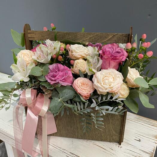 Ящик с розами🌸