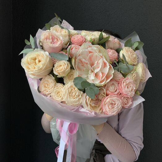 Авторский букет с амариллисом «Моя любовь»