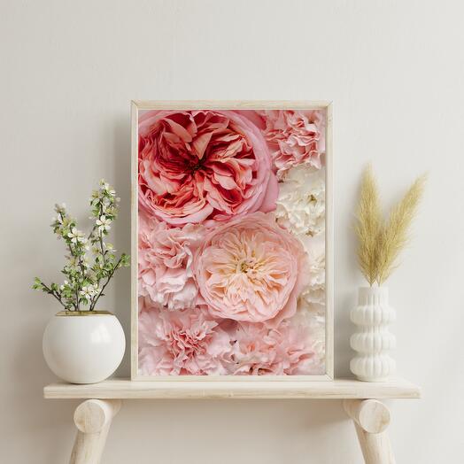 Mayfield Roses and Carnations - Photography Print