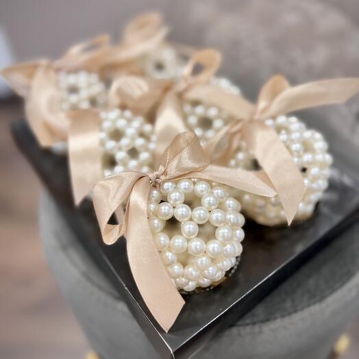 Набор елочных шаров из бусин BULLE