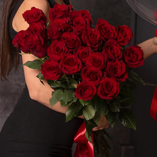 Ramo de 25 rosas rojas