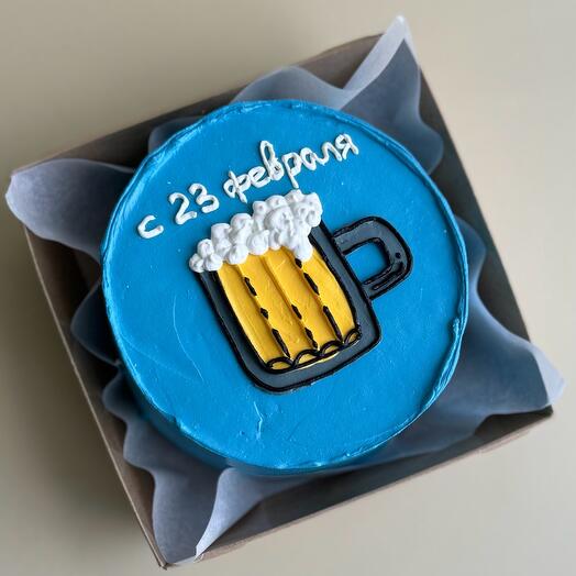 Бенто-торт на 23 февраля с пивом 🍺