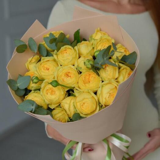 YELLOW BUBBLES Пионовидные Розы