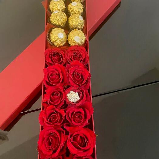 Deluxe Chocolate Rose Box