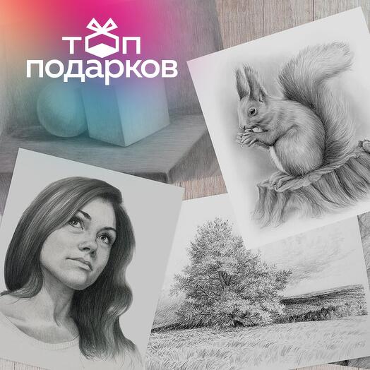 Подарочный сертификат Курс Карандаш с нуля, 1 чел. в составе группы (5х3 часа) (Москва)