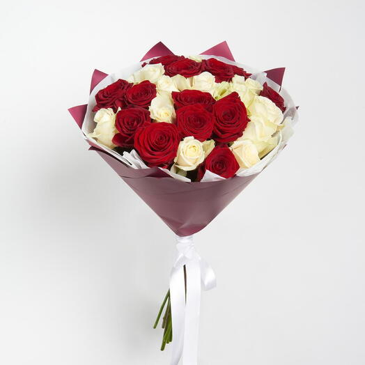 Bouquet Ice and Flame 25 roses