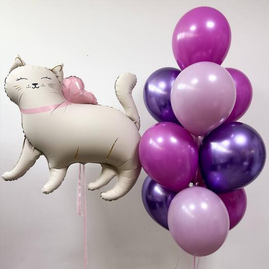 Кошечка с фонтаном