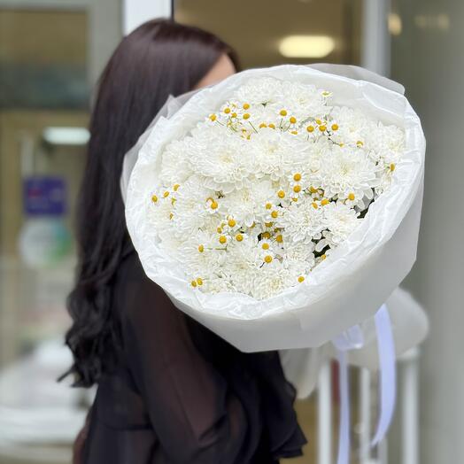 Букет ромашка и хризантема