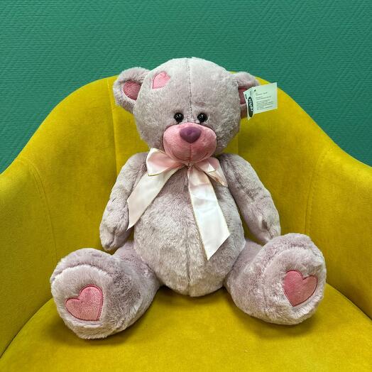 Мягкая игрушка розовый мишка